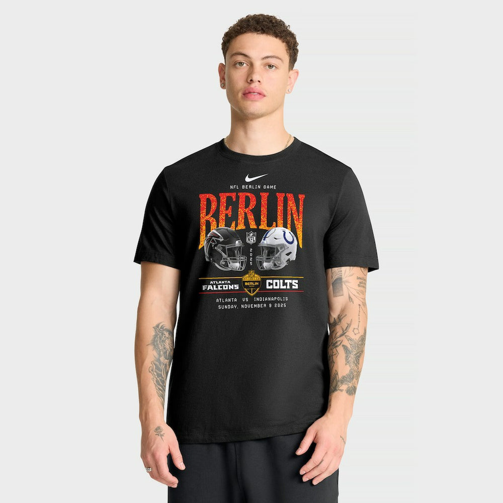 Atlanta Falcons vs. Indianapolis Colts International Games Berlin 2025 T-Shirt - Black - Nike