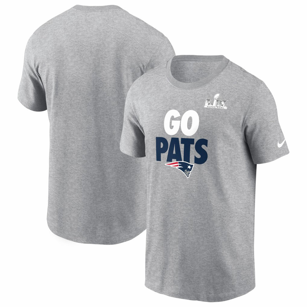 New England Patriots Super Bowl LX Fast As Fast Gets T-Shirt - Heather Gray - Nike