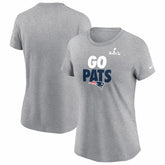 New England Patriots Women's Super Bowl LX Local T-Shirt - Heather Gray - Nike