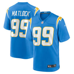 Scott Matlock Los Angeles Chargers Team Game Jersey - Powder Blue - Nike