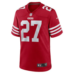 Ji'Ayir Brown San Francisco 49ers Team Game Jersey - Scarlet - Nike
