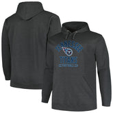 Tennessee Titans Big & Tall Pullover Hoodie - Heather Charcoal - Fanatics