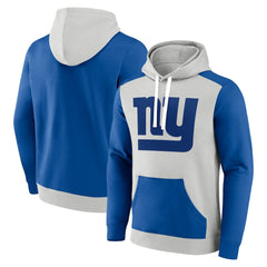 New York Giants Big & Tall Team Fleece Pullover Hoodie - Silver/Royal - Fanatics