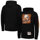 Cleveland Browns Gridiron Classics Big Face 7.0 Pullover Hoodie - Black - Mitchell & Ness