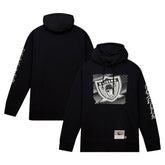 Las Vegas Raiders Gridiron Classics Big Face 7.0 Pullover Hoodie - Black - Mitchell & Ness