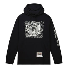 Las Vegas Raiders Gridiron Classics Big Face 7.0 Pullover Hoodie - Black - Mitchell & Ness