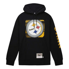 Pittsburgh Steelers Gridiron Classics Big Face 7.0 Pullover Hoodie - Black - Mitchell & Ness