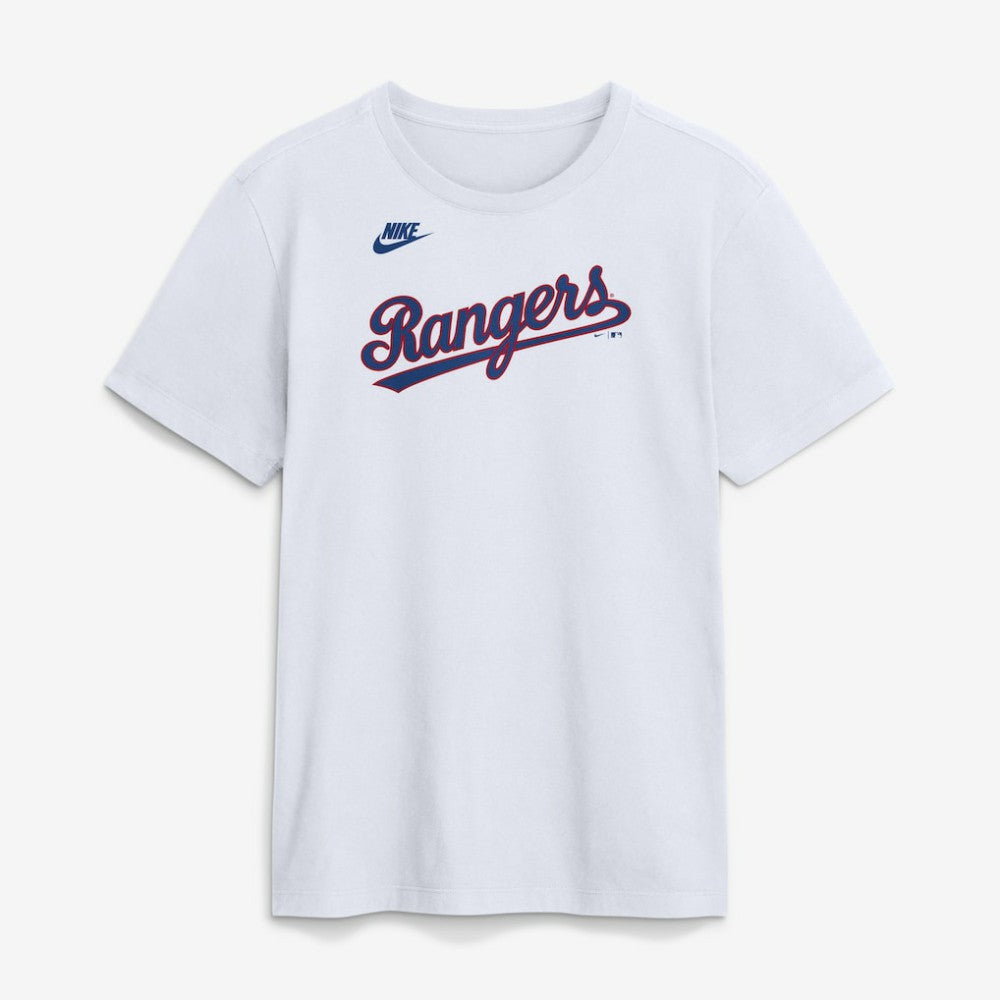 Texas Rangers Nike Cooperstown Collection Wordmark T-Shirt Discount