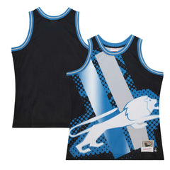 Detroit Lions Big Face 7.0 Fashion Tank Top - Black - Mitchell & Ness