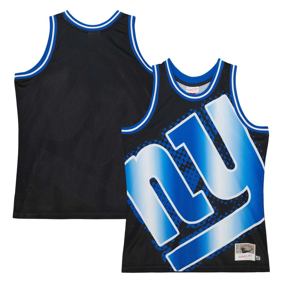 New York Giants Big Face 7.0 Fashion Tank Top - Black - Mitchell & Ness