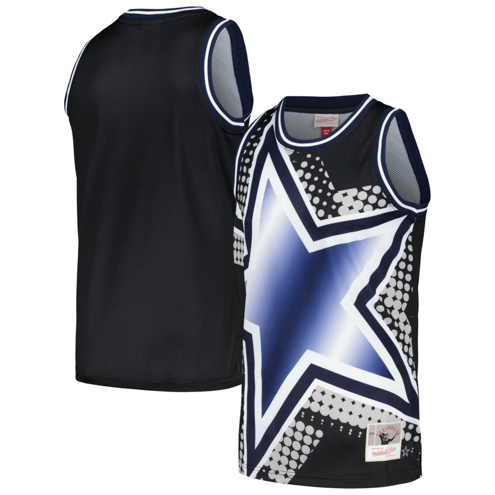 Dallas Cowboys Big Face 7.0 Fashion Tank Top - Black - Mitchell & Ness