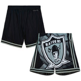 Las Vegas Raiders Big Face 7.0 Fashion Shorts - Black - Mitchell & Ness