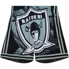 Las Vegas Raiders Big Face 7.0 Fashion Shorts - Black - Mitchell & Ness