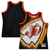Kansas City Chiefs Big Face 7.0 Fashion Tank Top - Black - Mitchell & Ness