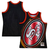 San Francisco 49ers Big Face 7.0 Fashion Tank Top - Black - Mitchell & Ness