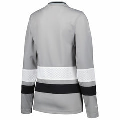 Las Vegas Raiders Women's Big Face 7.0 Long Sleeve Jersey T-Shirt - Silver - Mitchell & Ness