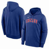 Chicago Cubs Nike Primary Wordmark Therma Hoodie for sale