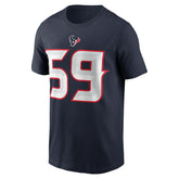 DeMeco Ryans Houston Texans Retired Player Name & Number T-Shirt - Navy - Nike