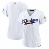 Los Angeles Dodgers Nike Women's 2026 Gold Collection Stadium Jersey for sale