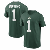 Micah Parsons Green Bay Packers Name & Number T-Shirt - Green - Nike