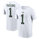 Micah Parsons Green Bay Packers Player Name & Number T-Shirt - White - Nike