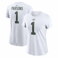 Micah Parsons Green Bay Packers Women's Player Name & Number T-Shirt - White - Nike