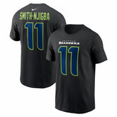 Jaxon Smith-Njigba Seattle Seahawks Carbon Name & Number T-Shirt - Black - Nike