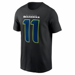 Jaxon Smith-Njigba Seattle Seahawks Carbon Name & Number T-Shirt - Black - Nike