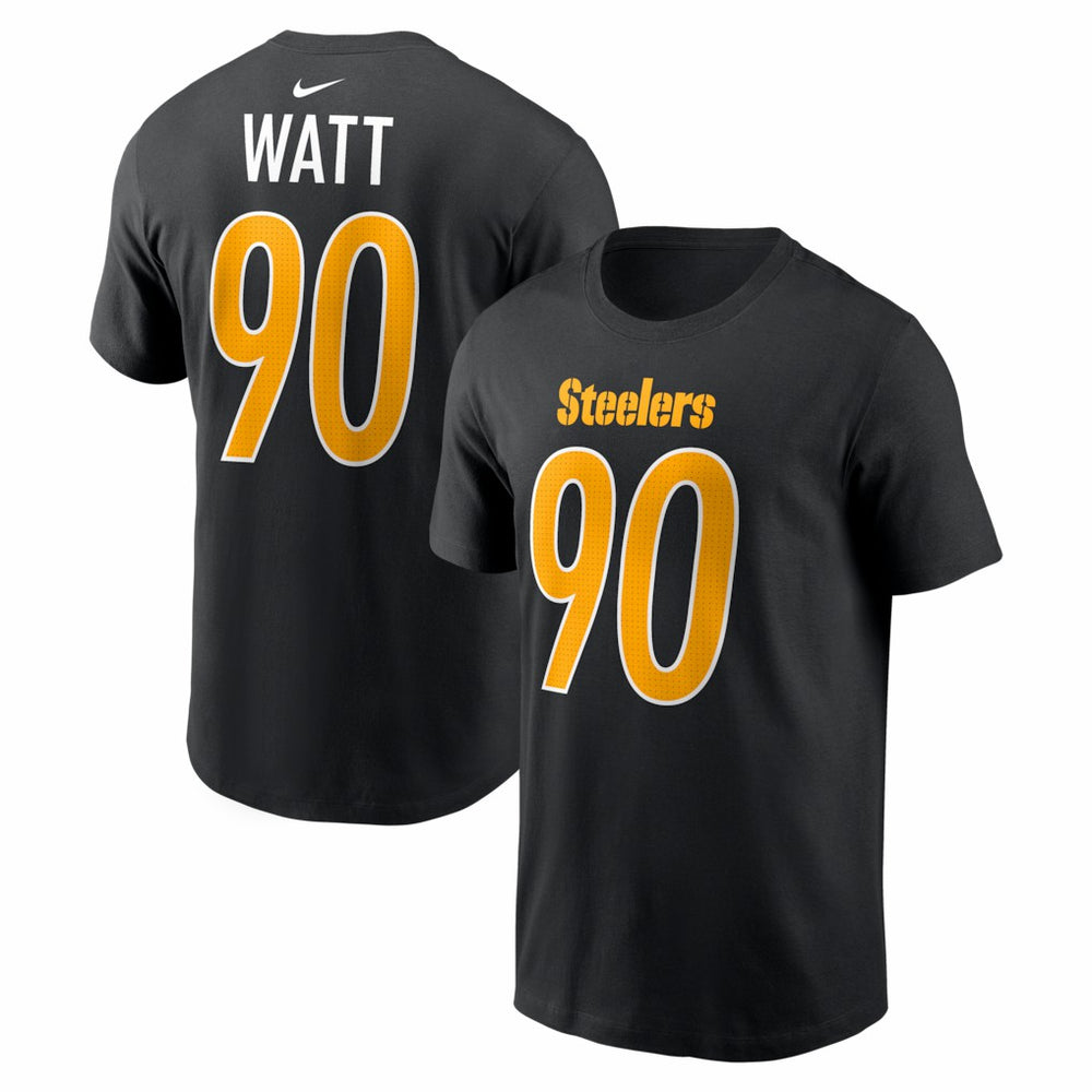 T.J. Watt Pittsburgh Steelers Carbon Name & Number T-Shirt - Black - Nike