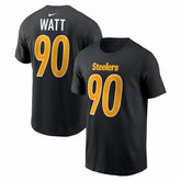 T.J. Watt Pittsburgh Steelers Carbon Name & Number T-Shirt - Black - Nike