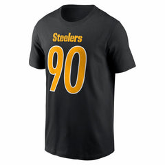 T.J. Watt Pittsburgh Steelers Carbon Name & Number T-Shirt - Black - Nike