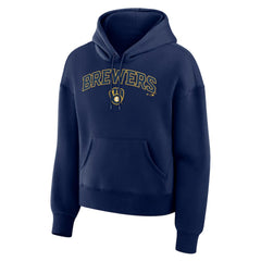 Milwaukee Brewers Fanatics Women's Lockup Legacy Fleece Hoodie for sale