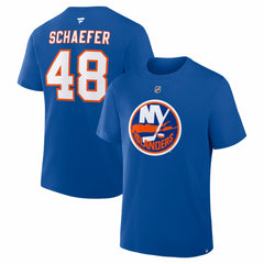 Matthew Schaefer New York Islanders Fanatics Authentic Stack Name & Number T-Shirt - Royal | Fanatics near me