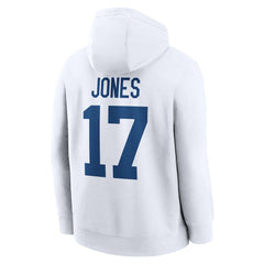 Daniel Jones Indianapolis Colts Player Name & Number Fleece Hoodie - White - Nike