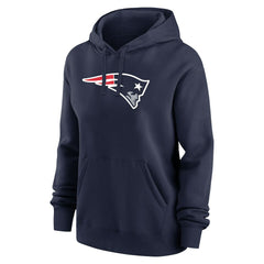 Drake Maye New England Patriots Women's Player Name & Number Fleece Hoodie - Navy - Nike