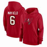 Baker Mayfield Tampa Bay Buccaneers Women's Player Name & Number Fleece Hoodie - Red - Nike