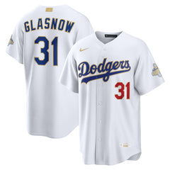 Tyler Glasnow Los Angeles Dodgers Nike 2026 Gold Collection Stadium Jersey Sale