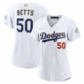 Mookie Betts Los Angeles Dodgers Nike Women's 2026 Gold Collection Stadium Jersey Outlet