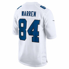 Tyler Warren Indianapolis Colts Fashion Game Jersey - Tundra White - Nike