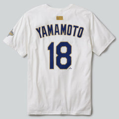 Yoshinobu Yamamoto Los Angeles Dodgers Nike 2026 Gold Collection Name & Number T-Shirt Near Me