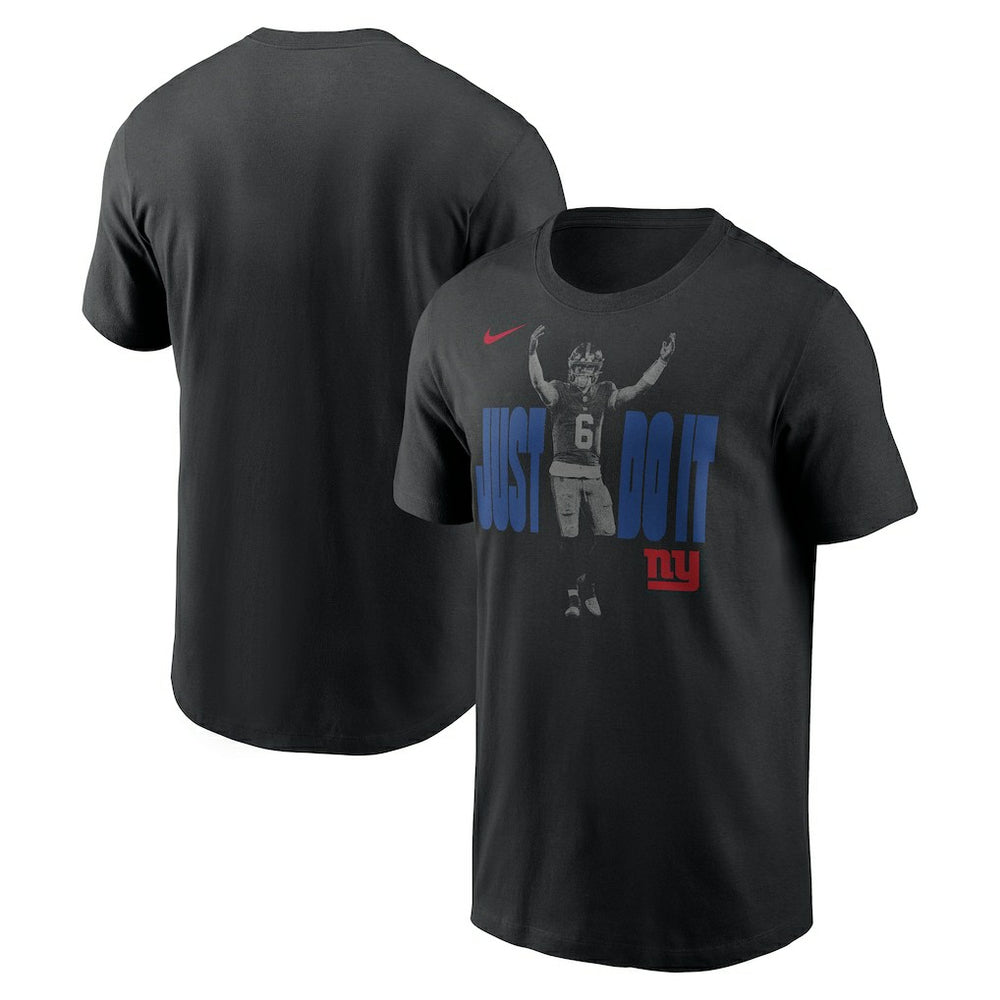 Jaxson Dart New York Giants Just Do It T-Shirt - Black - Nike