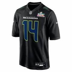 Sam Darnold Seattle Seahawks Super Bowl LX Patch Carbon Fashion Game Jersey - Black - Nike