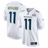Jaxon Smith-Njigba Seattle Seahawks Super Bowl LX Patch Tundra Fashion Game Jersey - White - Nike