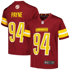 Daron Payne Washington Commanders Youth Game Jersey - Burgundy - Nike