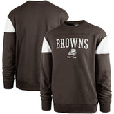 Cleveland Browns '47 Groundbreaker Onset Pullover Sweatshirt - Brown - 47 brand