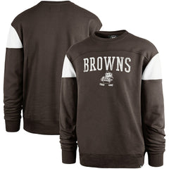 Cleveland Browns '47 Groundbreaker Onset Pullover Sweatshirt - Brown - 47 brand