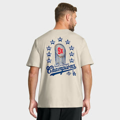 Los Angeles Dodgers Fanatics Local 9x Champs T-Shirt Outlet