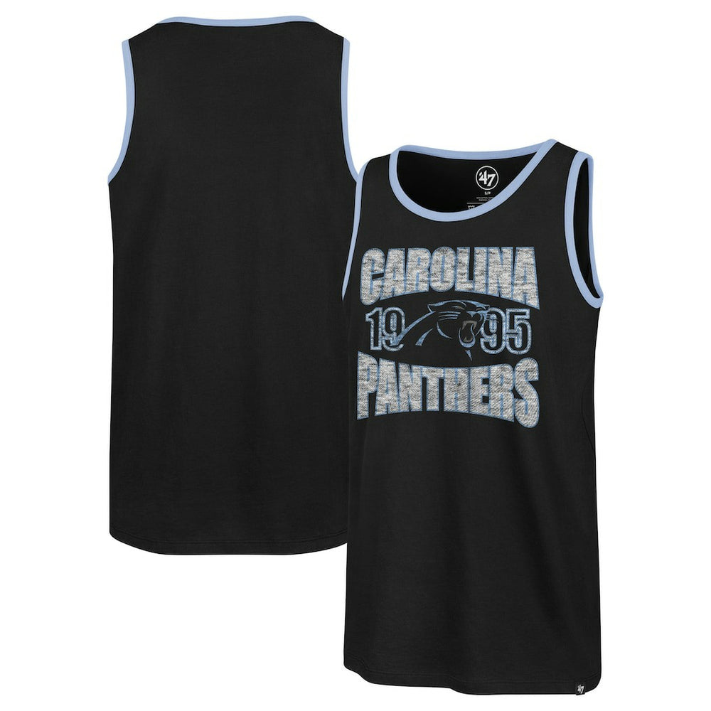 Carolina Panthers '47 Upload Franklin Tank Top - Black - 47 brand