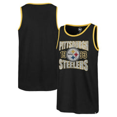 Pittsburgh Steelers '47 Upload Franklin Tank Top - Black - 47 brand