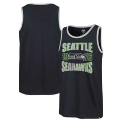 Seattle Seahawks '47 Upload Franklin Tank Top - College Navy - 47 brand